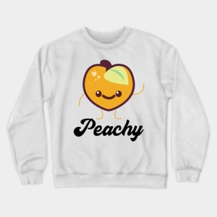 Peachy Kawaii Cute Peach Crewneck Sweatshirt